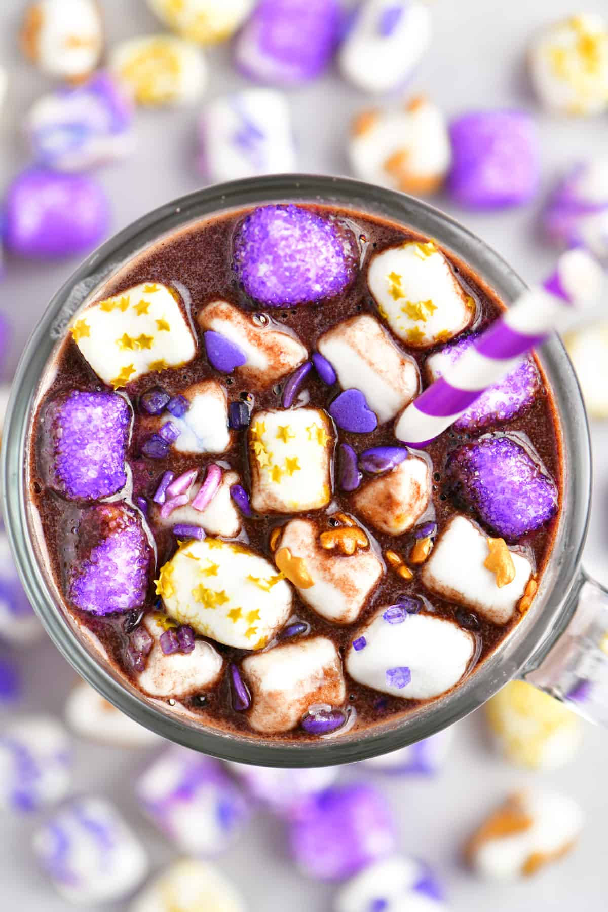 Aesthetic Marshmallow Chocolate Drink Background
