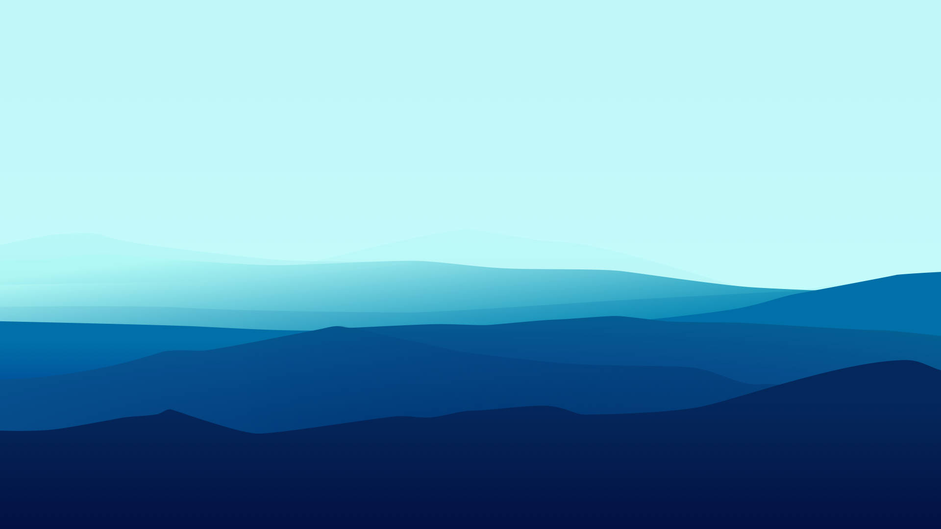 Aesthetic Minimalist Blue Mountains Background