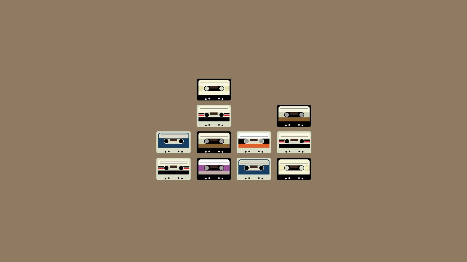 Aesthetic Minimalist Cassette Tape Background