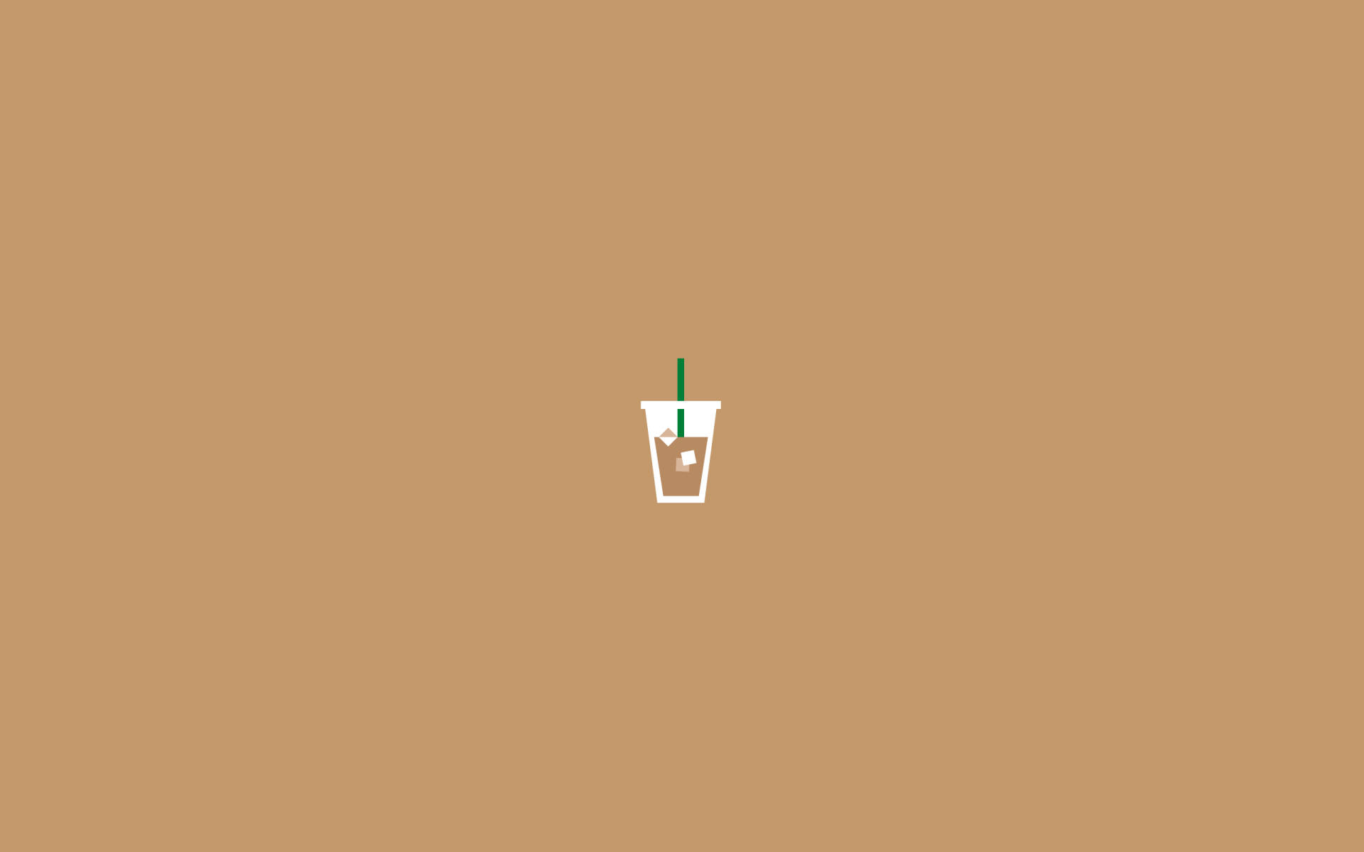Aesthetic Minimalist Take Out Coffee Background