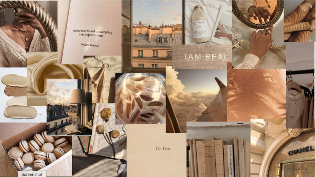 Aesthetic Moodboard 1105 X 619 Background
