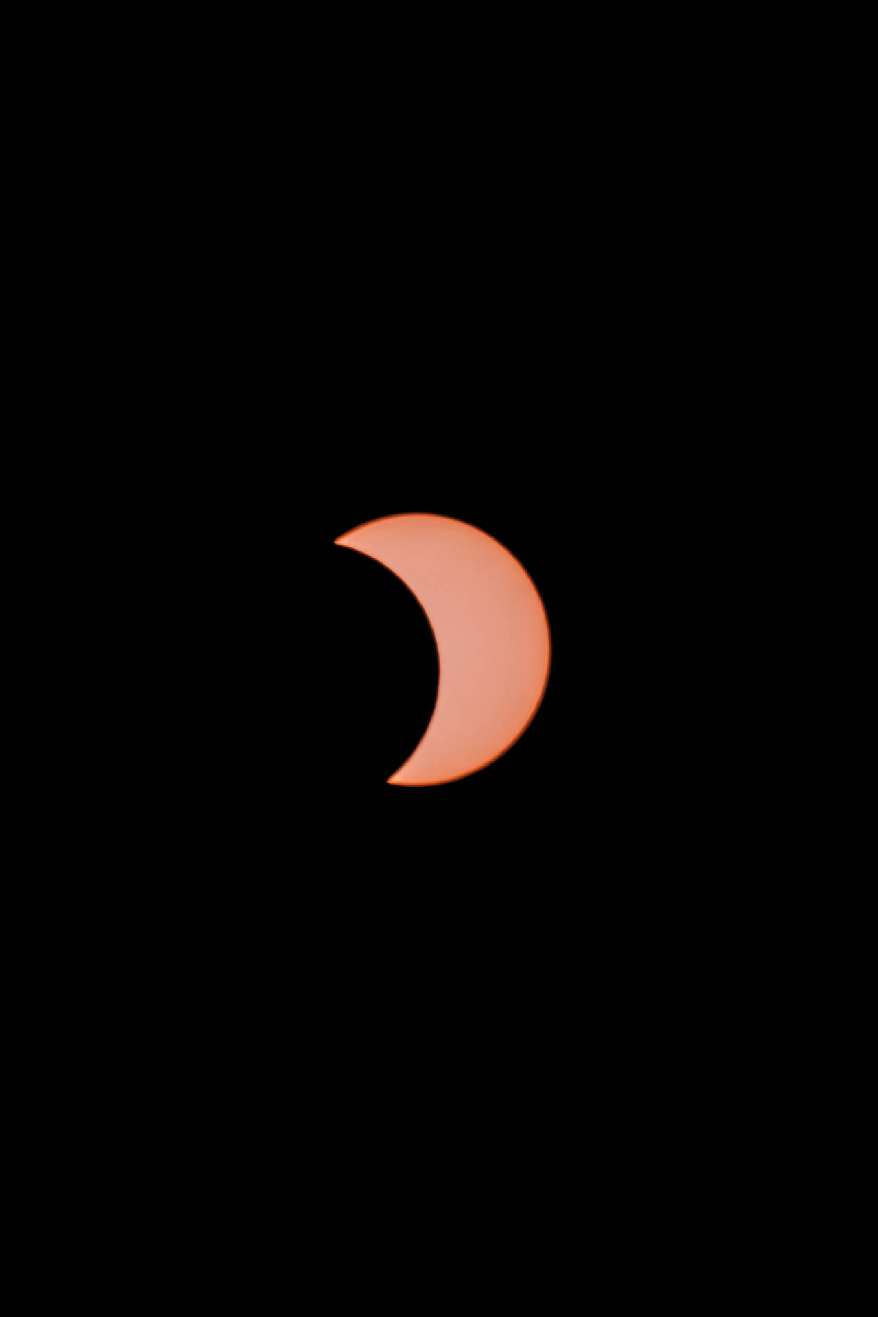 Aesthetic Moon In Partial Solar Eclipse Background
