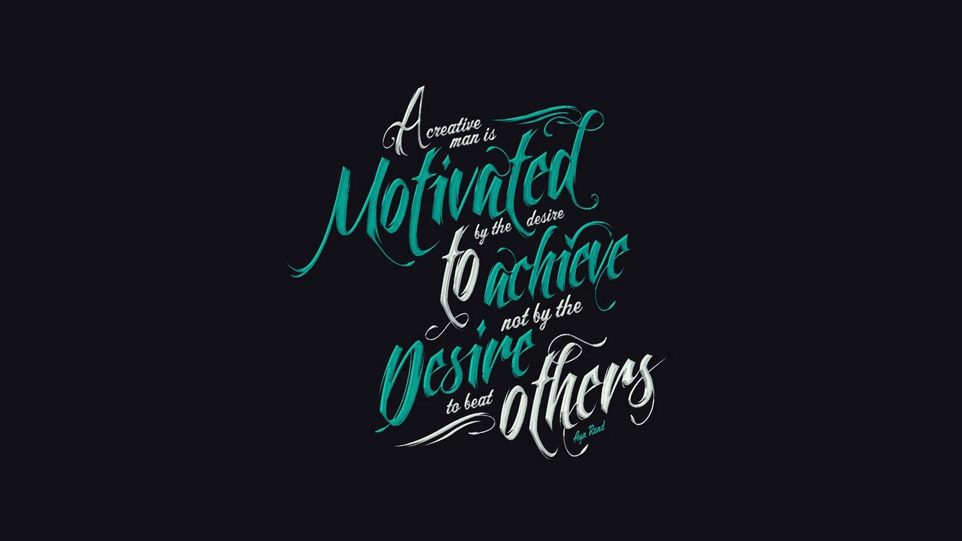 Aesthetic Motivation Typography