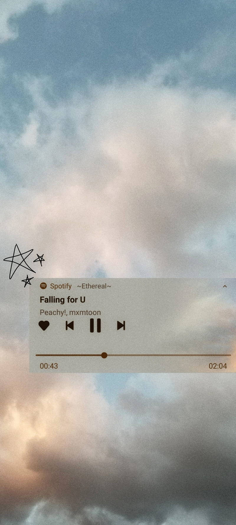 Aesthetic Music Falling For U Background