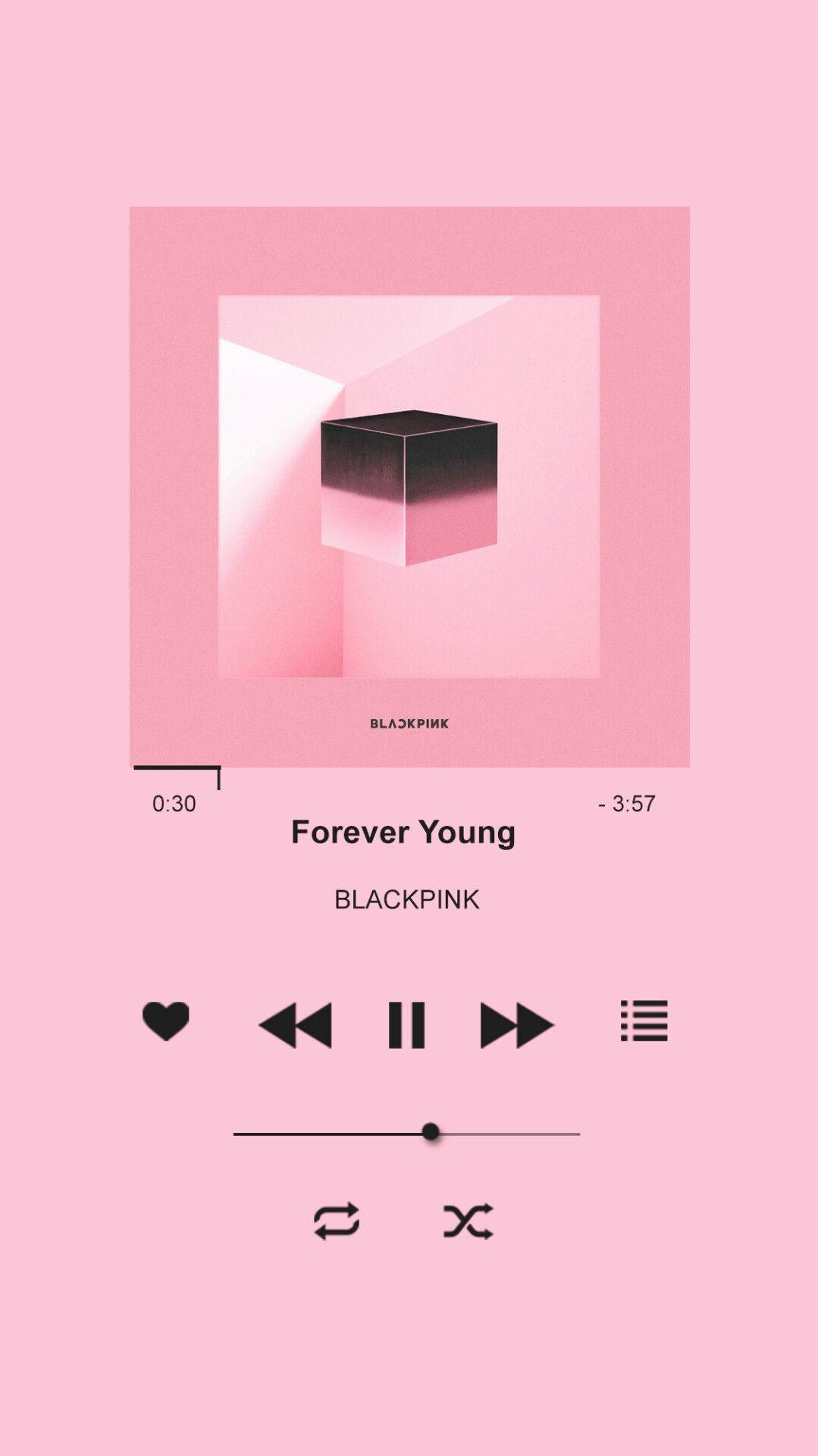 Aesthetic Music Forever Young By Blackpink Background