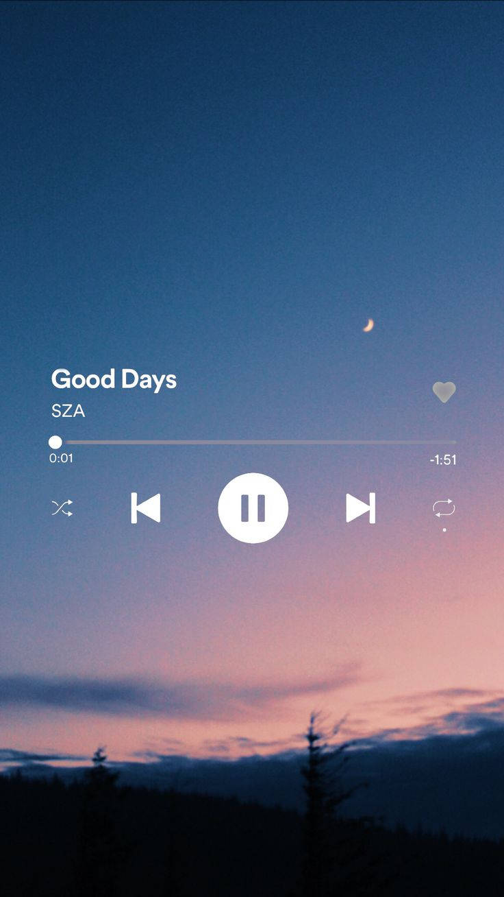 Aesthetic Music Good Days By Sza