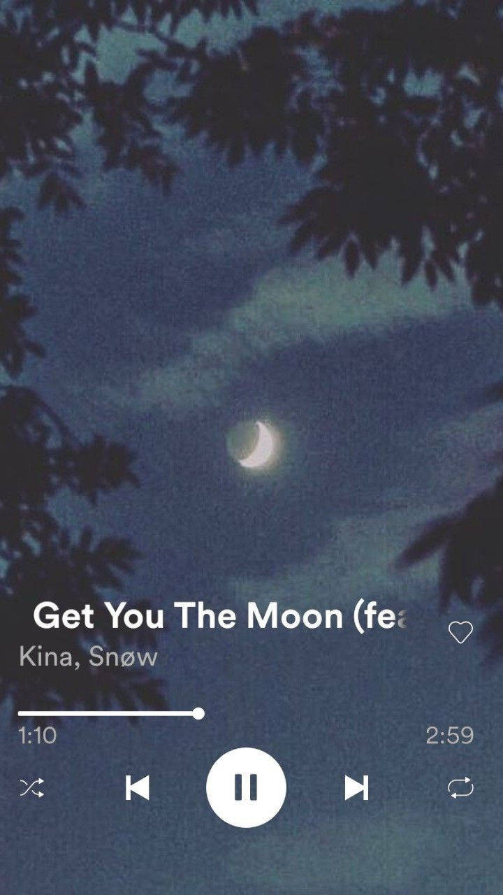 Aesthetic Music Of Get You The Moon Background