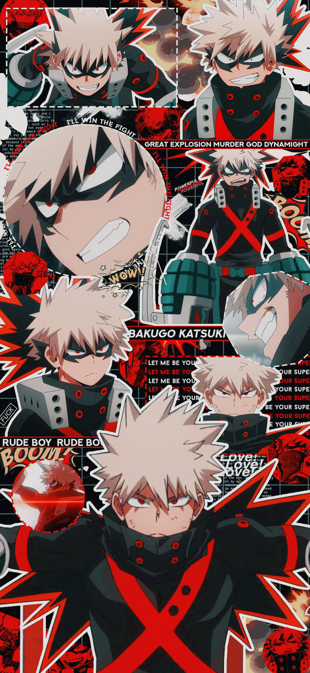 Aesthetic My Hero Academia Katsuki Bakugo Winter Costume