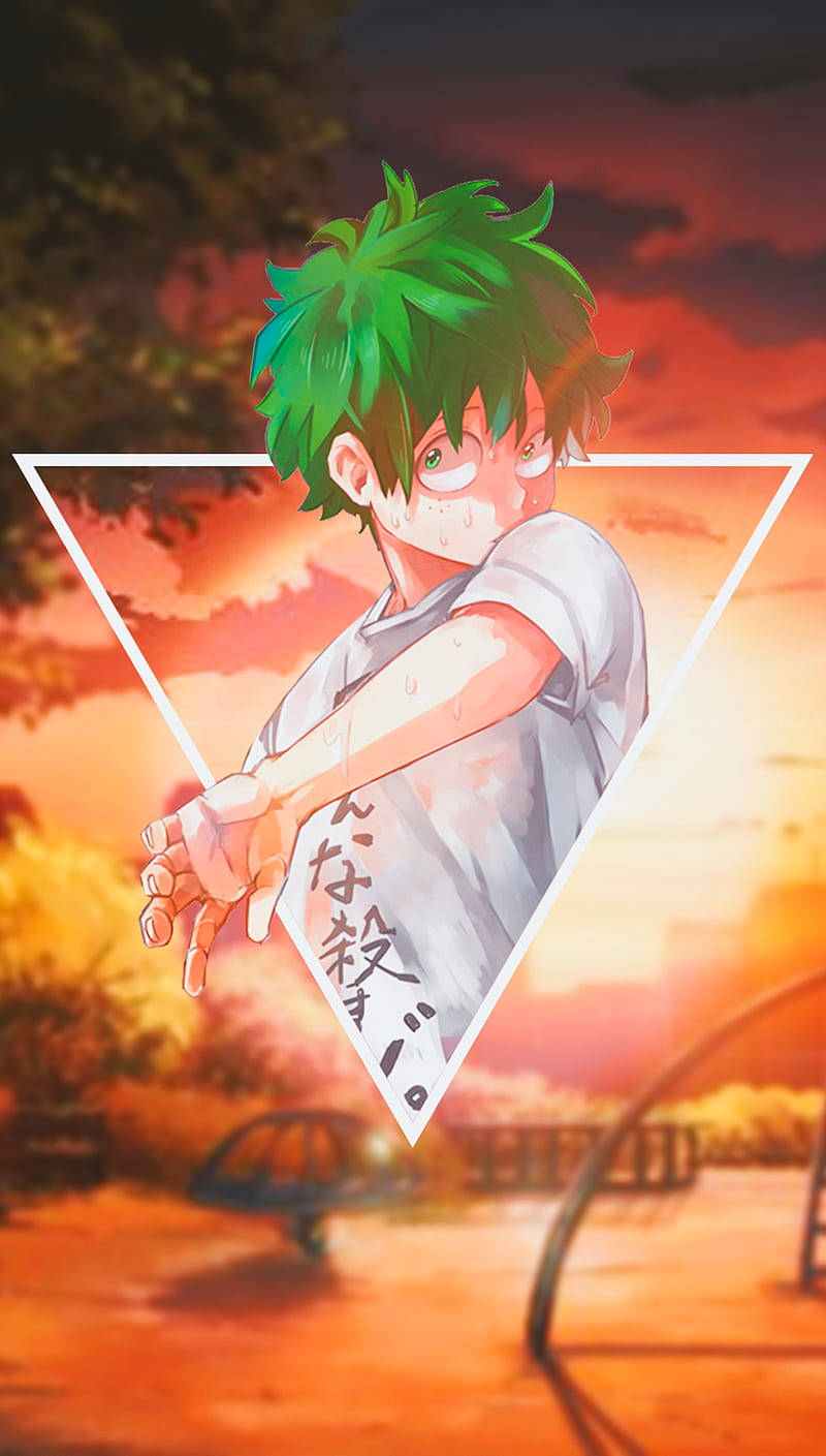 Aesthetic My Hero Academia Midoriya Inverted Pyramid Background