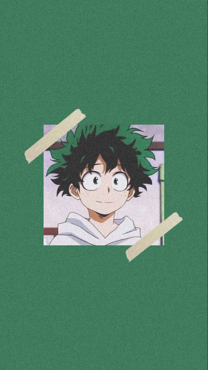 Aesthetic My Hero Academia Smiling Midoriya Background