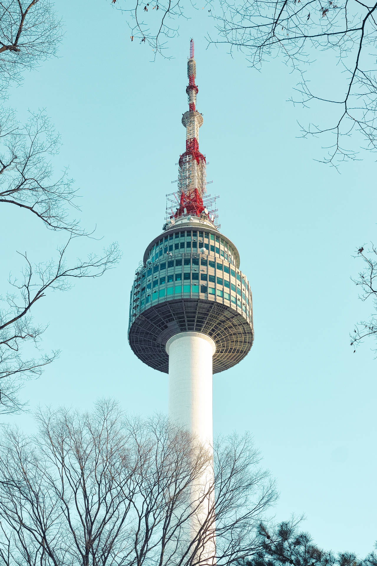 Aesthetic N Seoul Tower Background