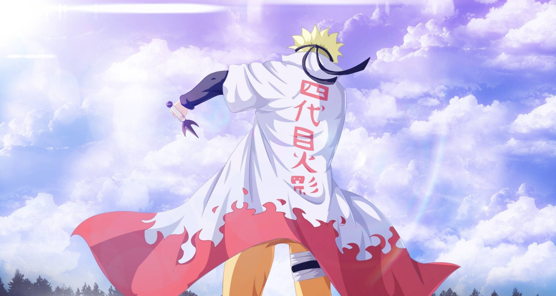 Aesthetic Naruto Hokage Back Angle Portrait