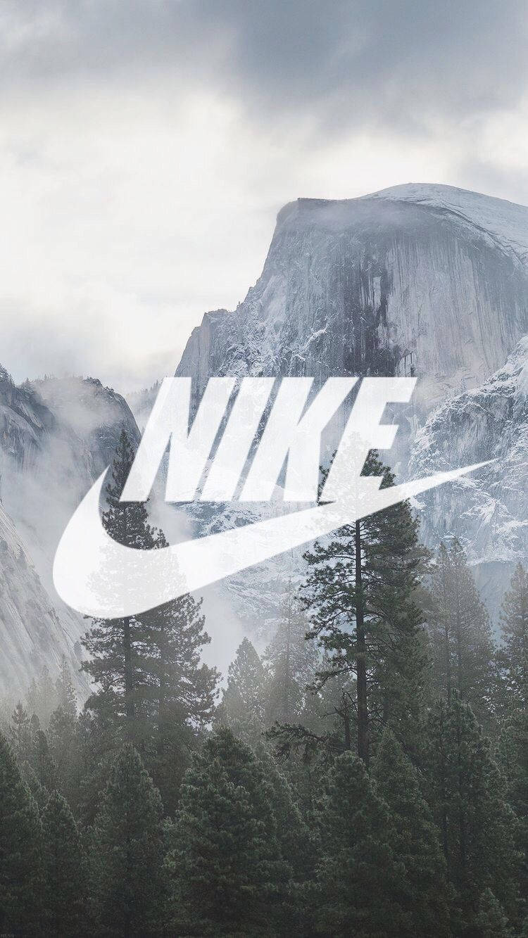 Aesthetic Nike Swoosh Logo Background