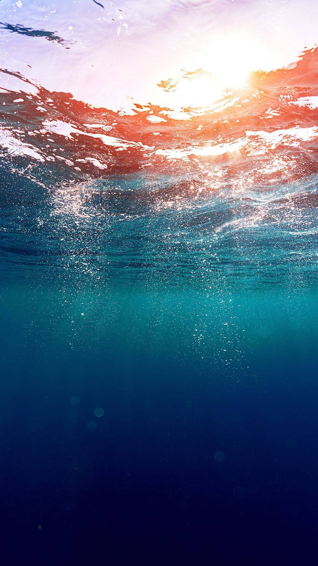 Aesthetic Ocean Underwater Background