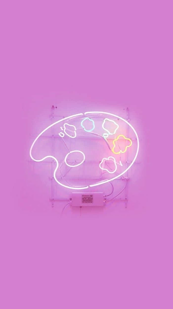 Aesthetic One Purple Color Background