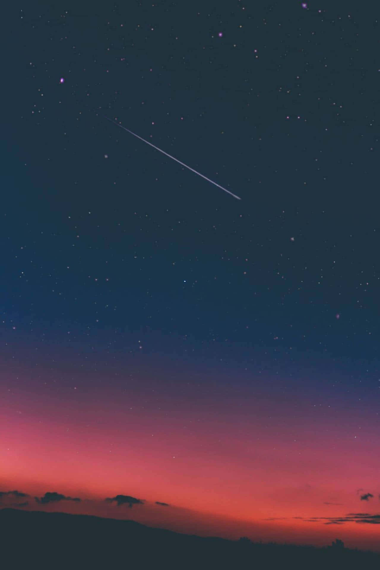 Aesthetic Orange Night Sky