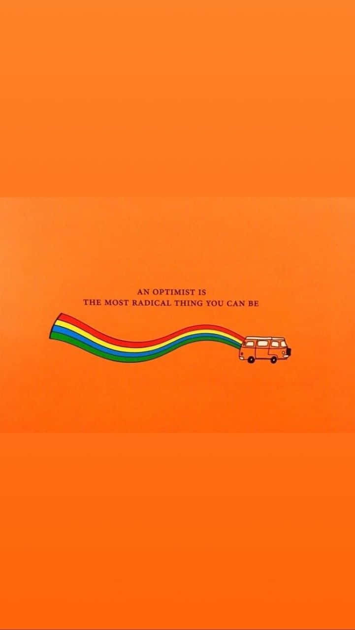 Aesthetic Orange One Color Background