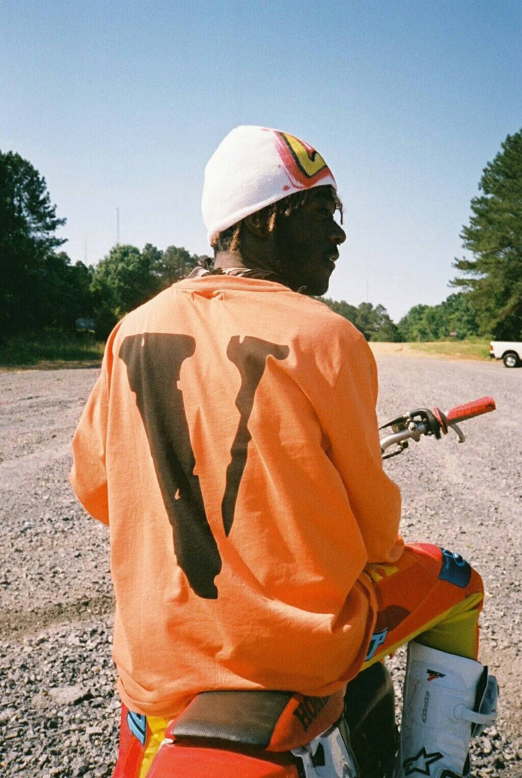 Aesthetic Orange Shirt Vlone Pfp Background