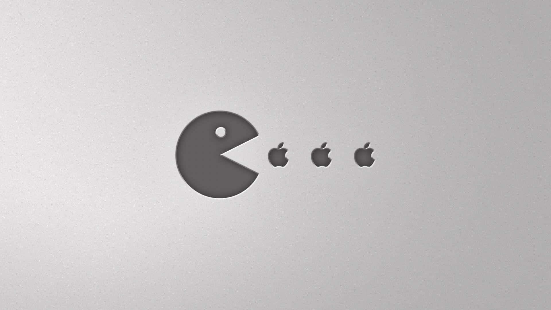 Aesthetic Pac Man And Apple Theme Design