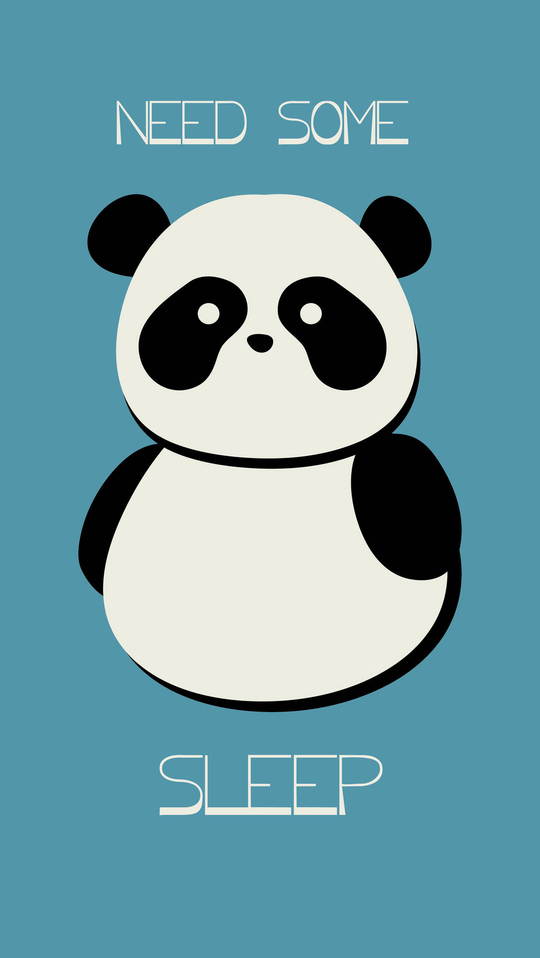 Aesthetic Panda Need Sleep Background