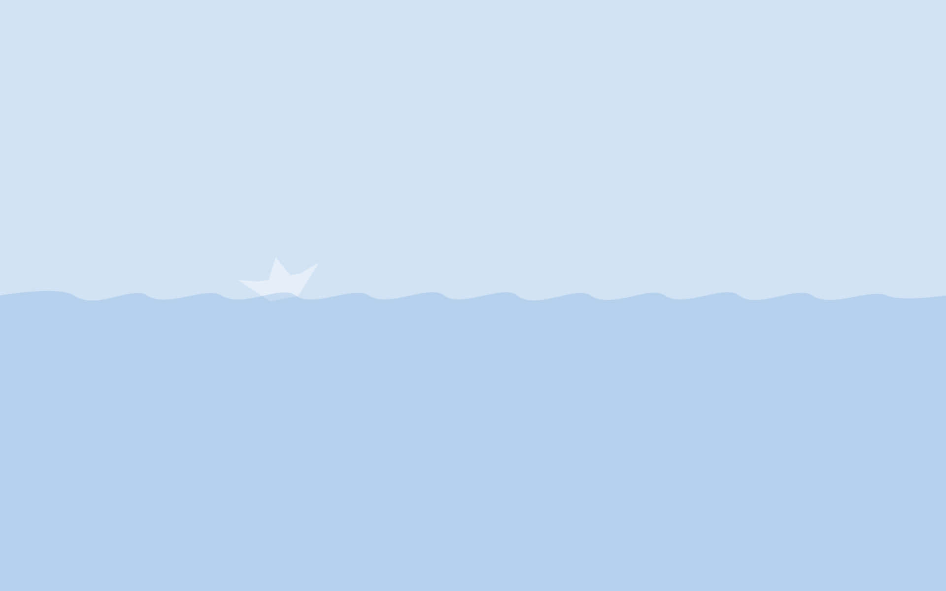 Aesthetic Pastel Minimalist Ocean With Starfish Background