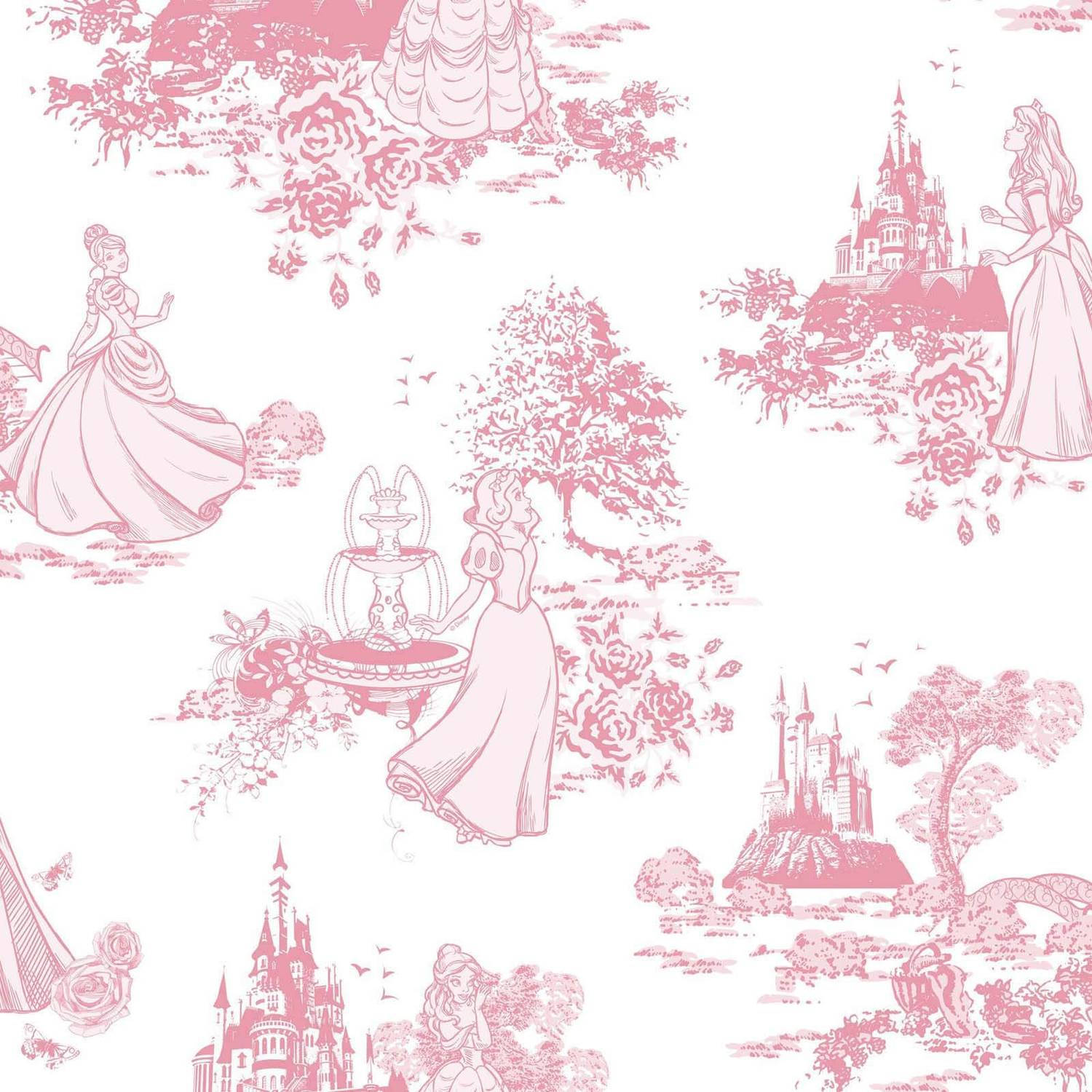 Aesthetic Pattern Of Beloved Disney Characters Background