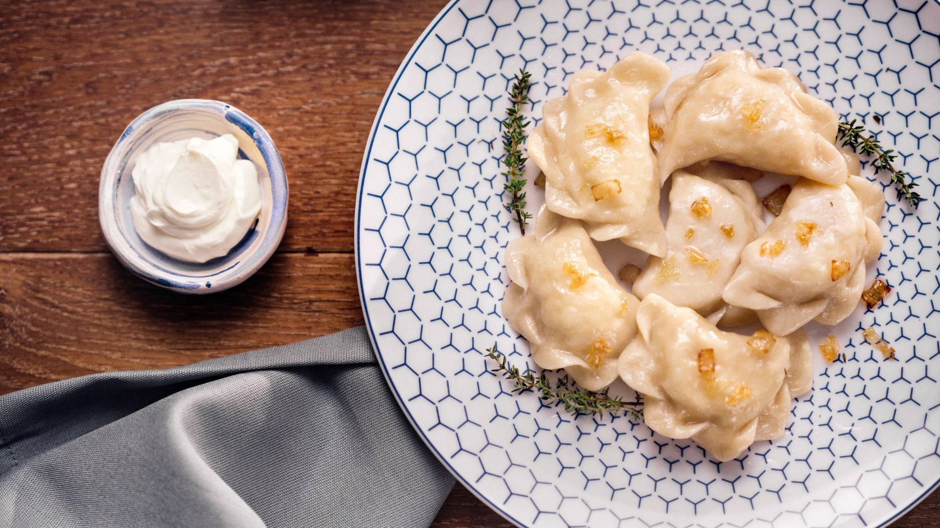 Aesthetic Pierogi Plating