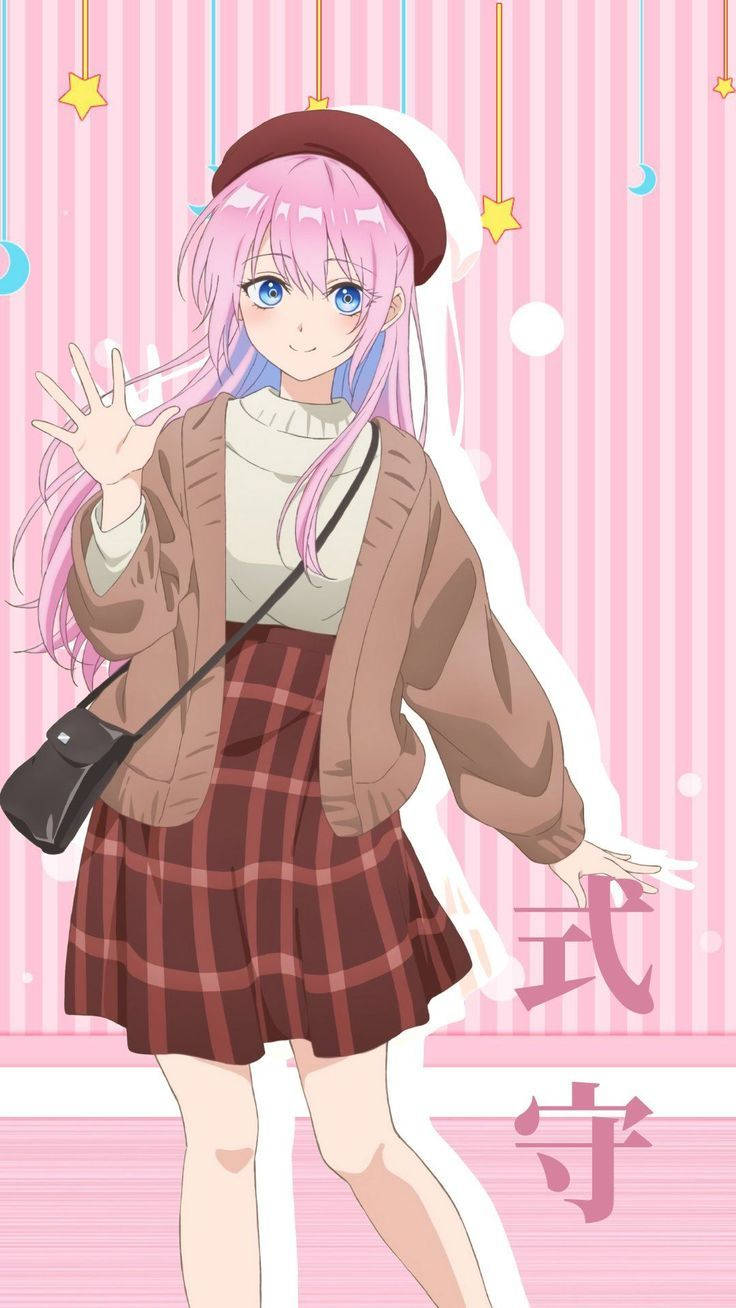 Aesthetic Pink Anime Girl Fall Outfit