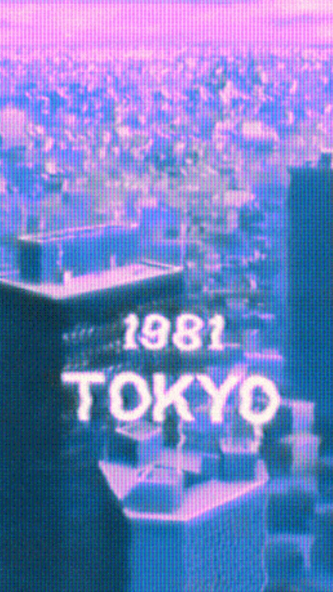 Aesthetic Pink Iphone 1981 Tokyo Background