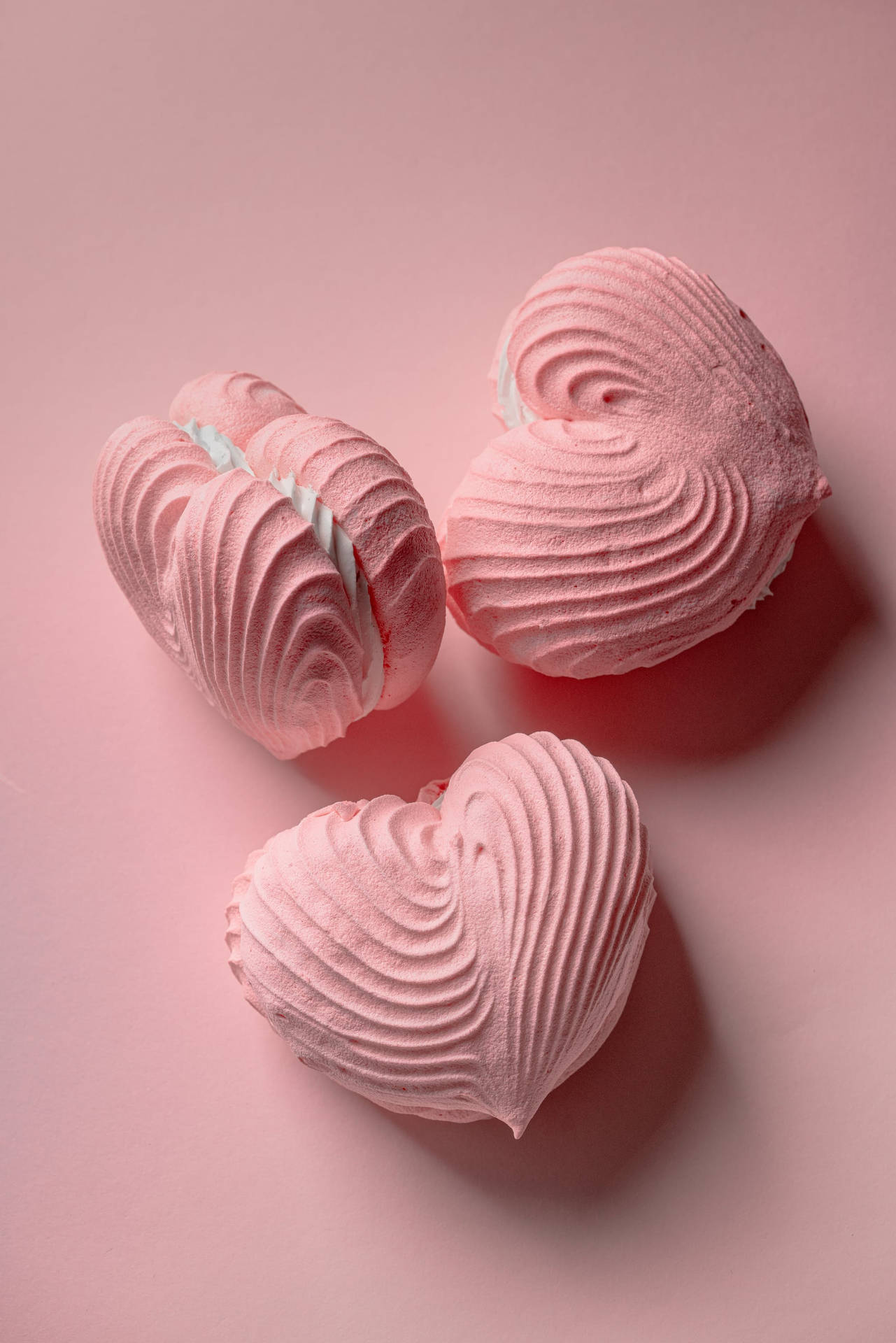 Aesthetic Pink Iphone Meringue Hearts