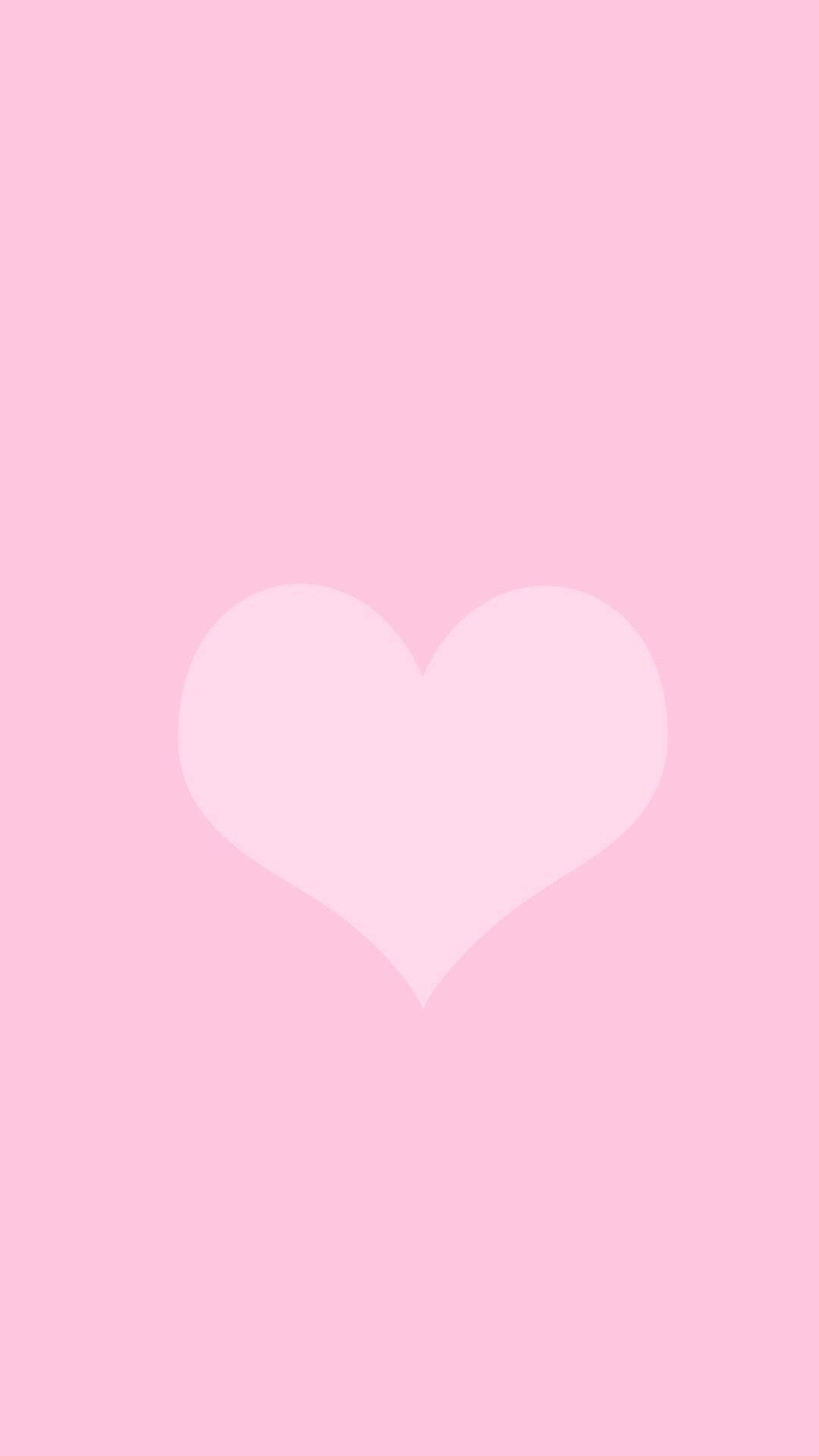 Aesthetic Pink Iphone Pastel Heart Background