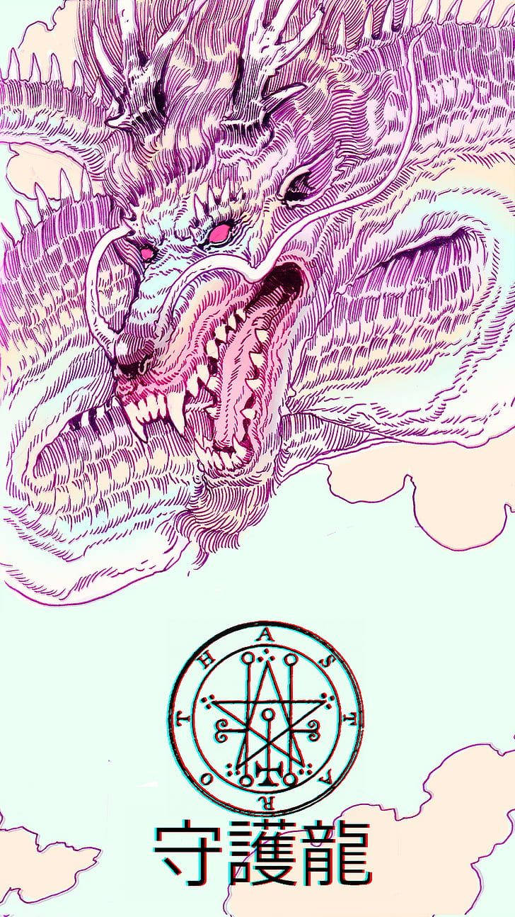 Aesthetic Pink Iphone Pink Dragon