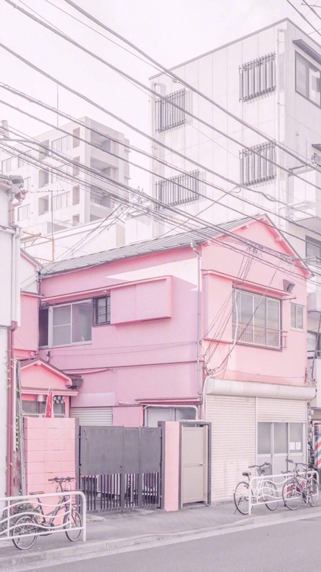 Aesthetic Pink Iphone Pink House Background