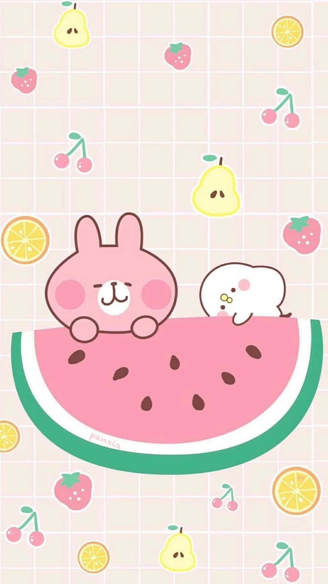 Aesthetic Pink Kawaii Piske And Usage Background
