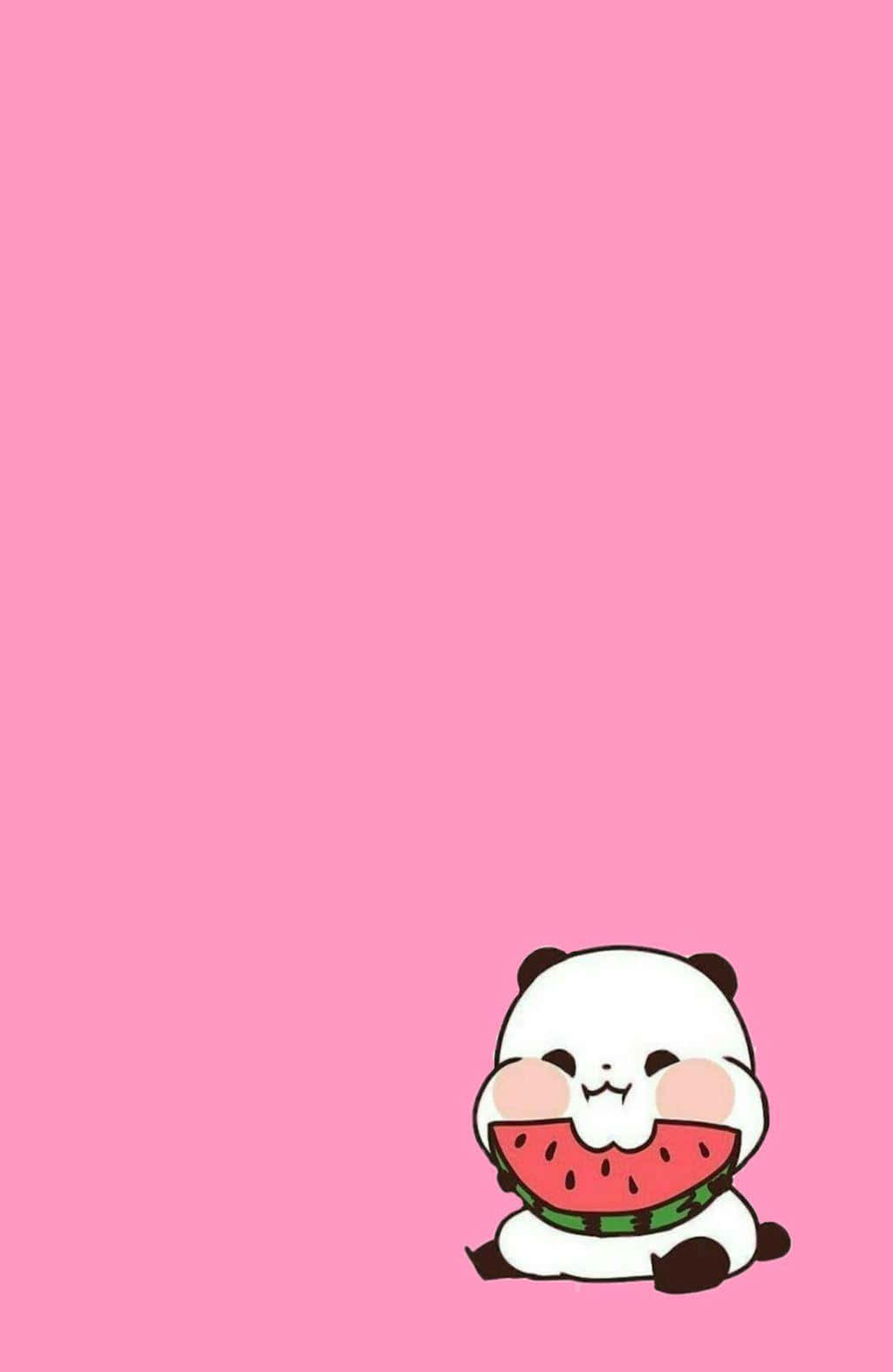 Aesthetic Pink Kawaii Yururin Panda Background
