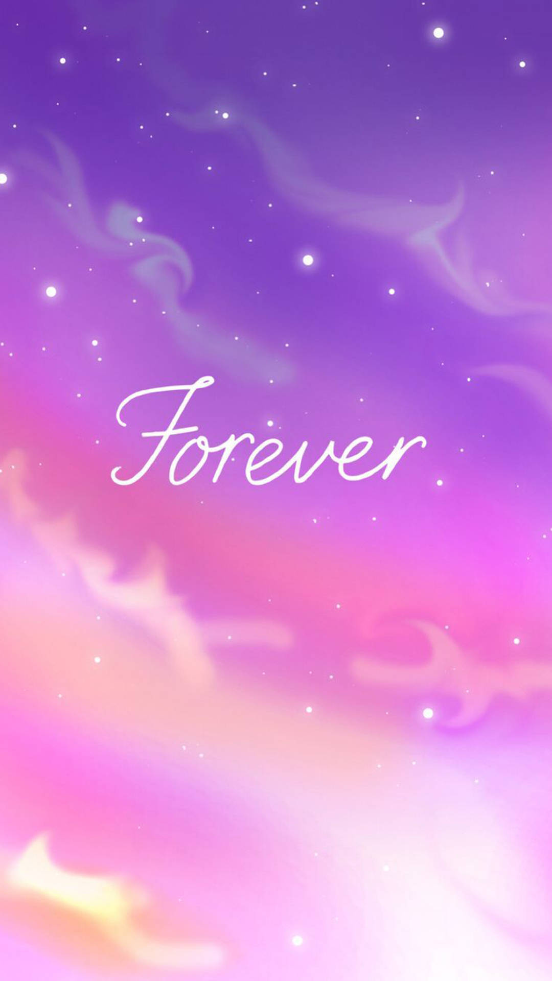 Aesthetic Pink Pastel Galaxy Background