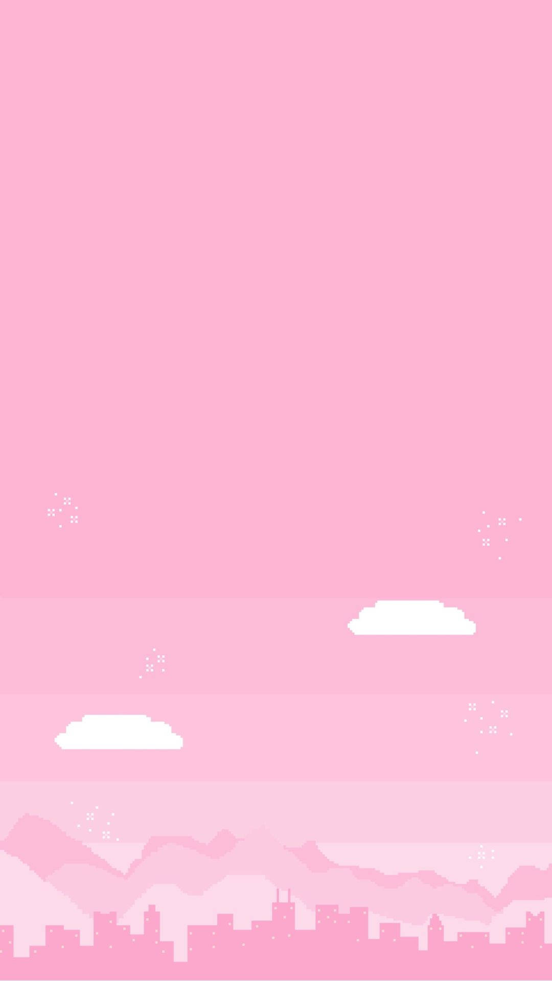 Aesthetic Pink Sky Background