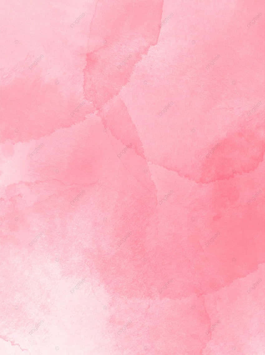 Aesthetic Pink Watercolor Painting In Bloom Background