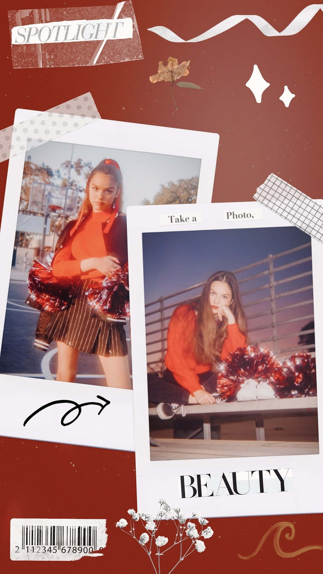 Aesthetic Portrait Of Olivia Rodrigo Background