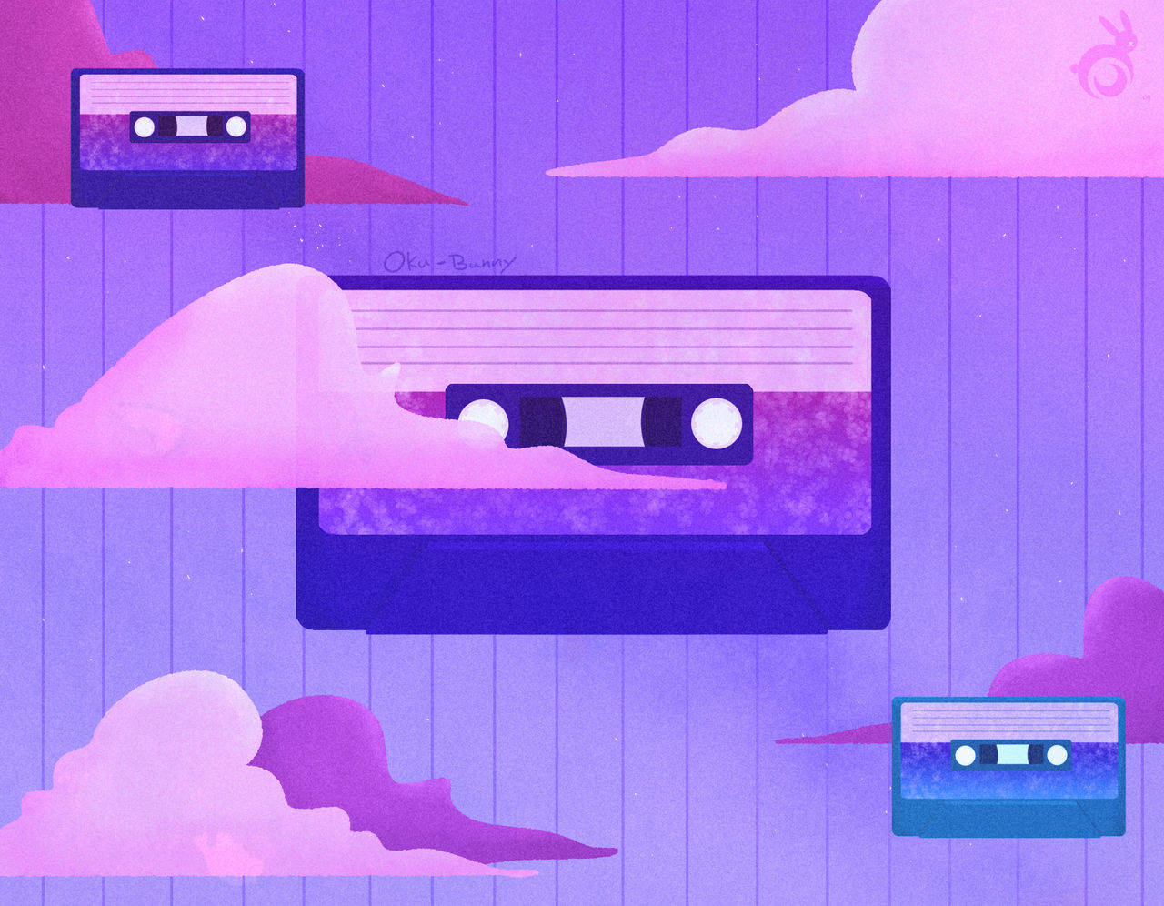 Aesthetic Profile Picture Cassette Tape Background