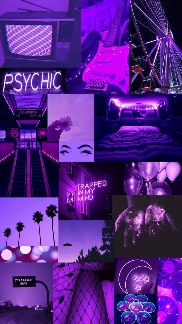 Aesthetic Purple Grunge Background