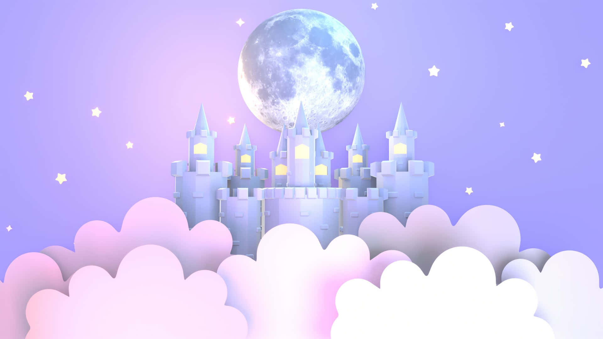 Aesthetic Purple Palace Cute Things Background