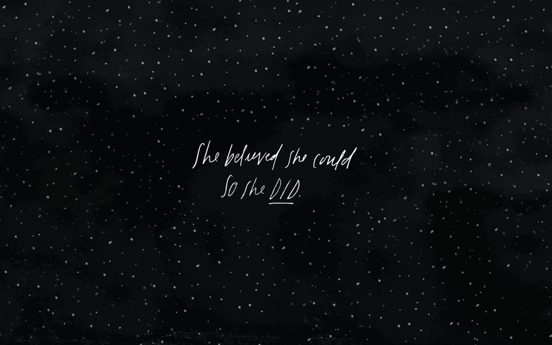 Aesthetic Quote Cute Dark Girly Background