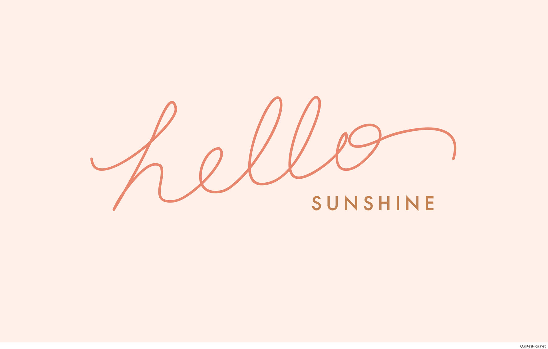 Aesthetic Quotes Hello Sunshine Background