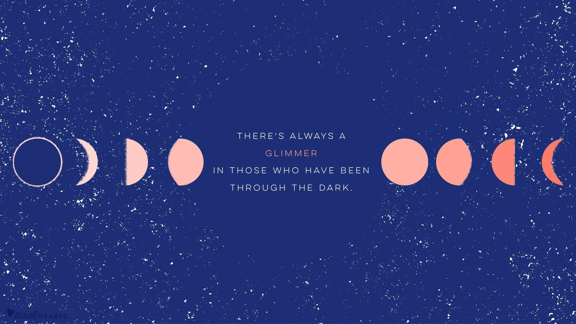 Aesthetic Quotes Phases Of The Moon Background