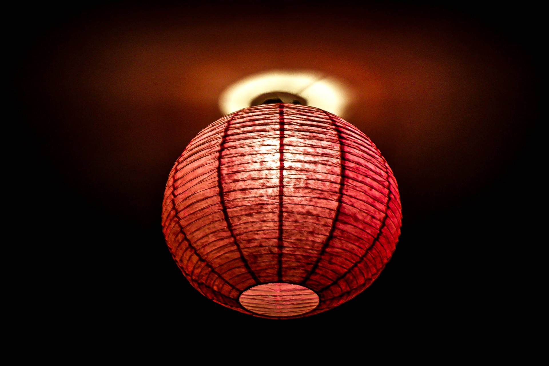 Aesthetic Red Chinese New Year Lantern Background