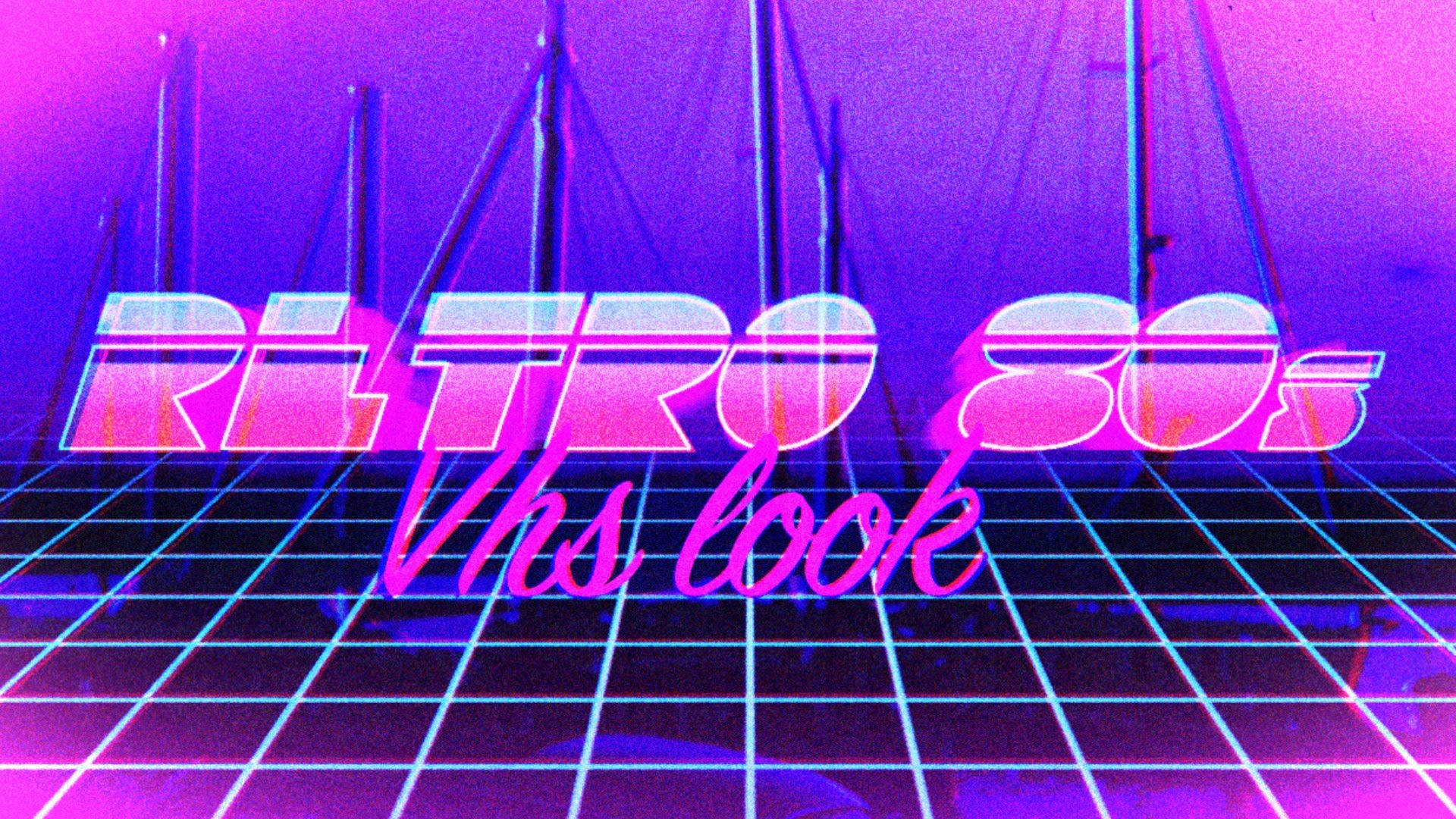 Aesthetic Retro 80's Vhs Look Background