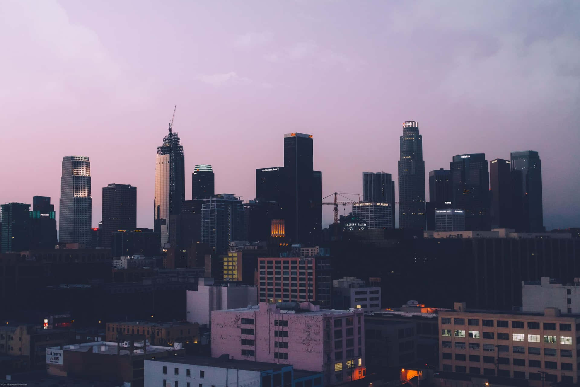 Aesthetic Retro City Laptop Background