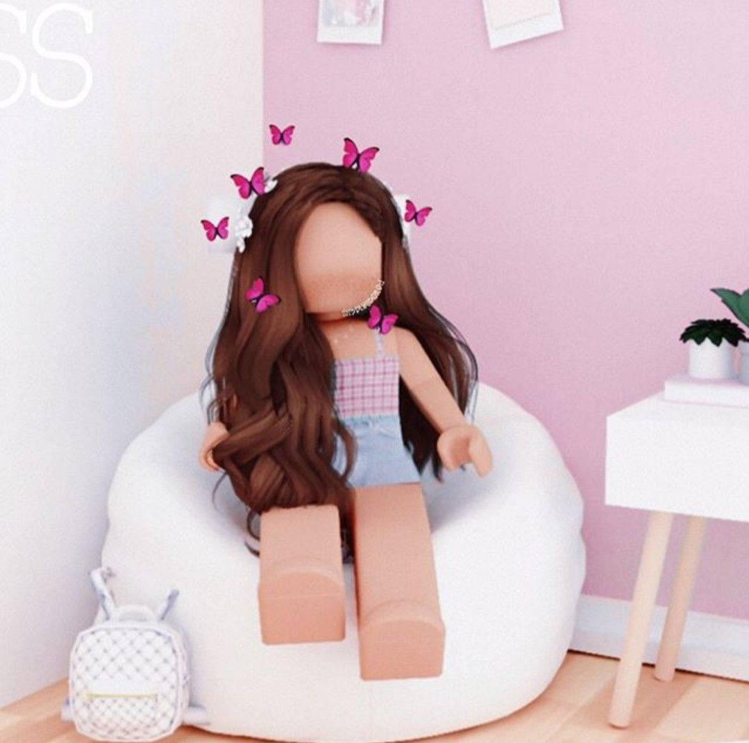 Aesthetic Roblox Girl On Bean Bag