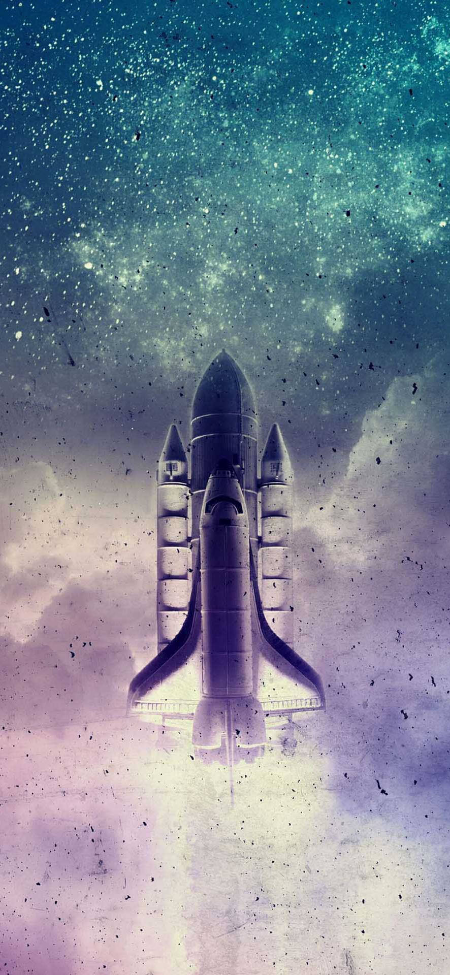 Aesthetic Rocket Launching Background